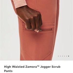 Figs small regular jogger pants one high waisted one regular